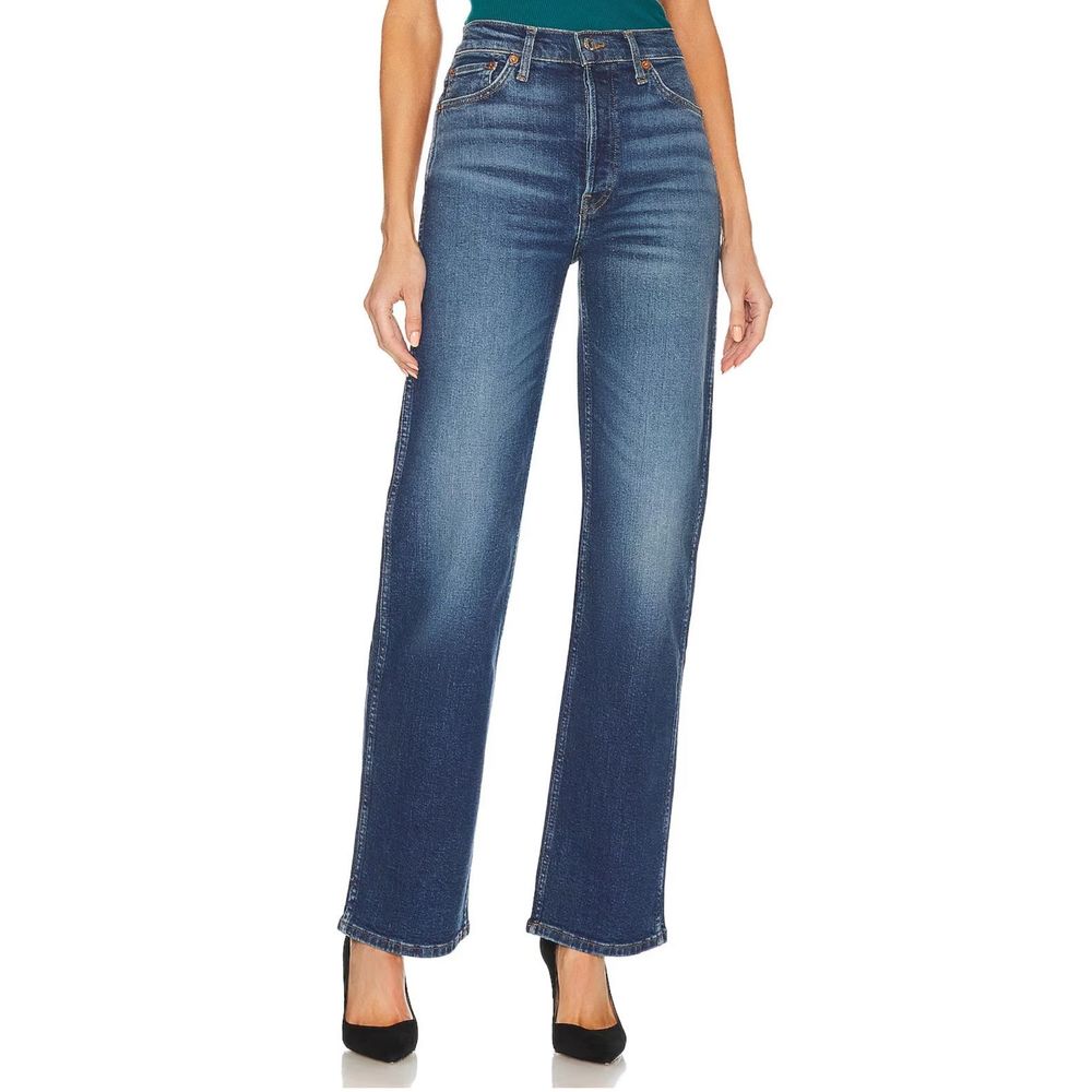 RE/DONE Jeans 90s High Rise Loose Women 31 Blue‎ Jetty New